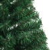 Medio árbol de Navidad artificial con soporte PVC verde 150 cm