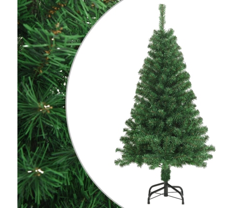 Árbol de Navidad artificial con ramas gruesas PVC verde 150 cm