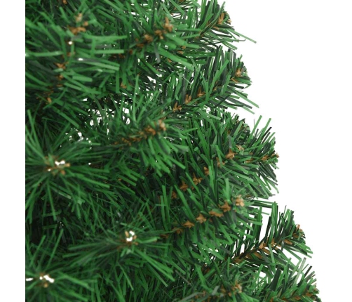 Árbol de Navidad artificial con ramas gruesas PVC verde 150 cm