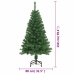 Árbol de Navidad artificial con ramas gruesas PVC verde 150 cm