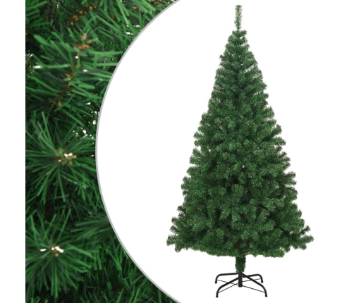 Árbol de Navidad artificial con ramas gruesas PVC verde 180 cm