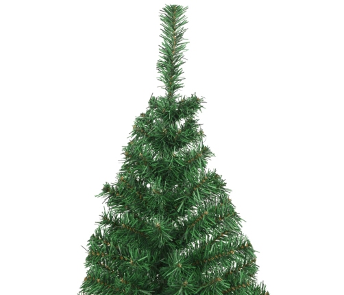 Árbol de Navidad artificial con ramas gruesas PVC verde 180 cm