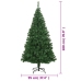 Árbol de Navidad artificial con ramas gruesas PVC verde 180 cm