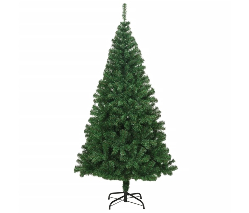 Árbol de Navidad artificial con ramas gruesas PVC verde 210 cm