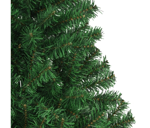 Árbol de Navidad artificial con ramas gruesas PVC verde 210 cm