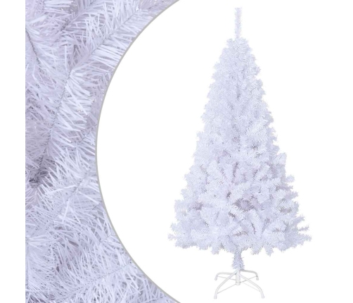 Árbol de Navidad artificial con ramas gruesas PVC blanco 150 cm