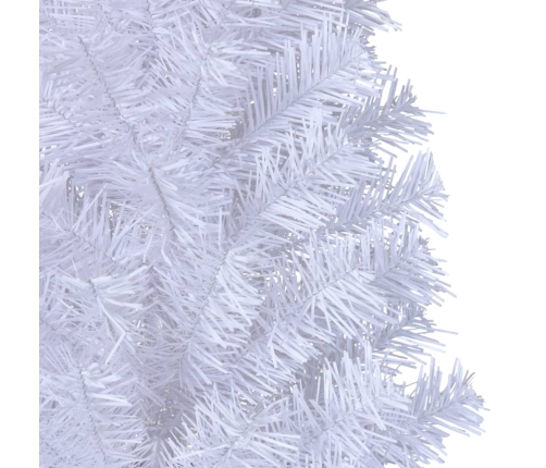 Árbol de Navidad artificial con ramas gruesas PVC blanco 150 cm