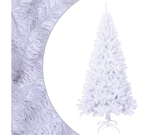 Árbol de Navidad artificial con ramas gruesas PVC blanco 180 cm