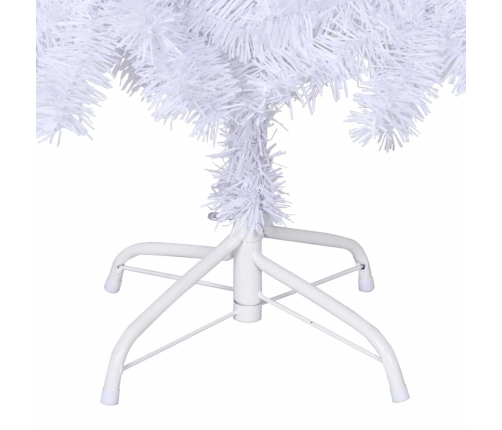 Árbol de Navidad artificial con ramas gruesas PVC blanco 180 cm