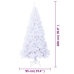 Árbol de Navidad artificial con ramas gruesas PVC blanco 180 cm