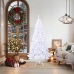 Árbol de Navidad artificial con ramas gruesas PVC blanco 180 cm