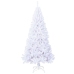 Árbol de Navidad artificial con ramas gruesas PVC blanco 210 cm