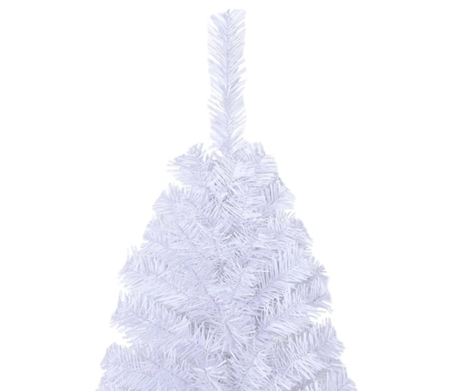 Árbol de Navidad artificial con ramas gruesas PVC blanco 210 cm