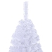 Árbol de Navidad artificial con ramas gruesas PVC blanco 210 cm