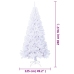 Árbol de Navidad artificial con ramas gruesas PVC blanco 240 cm