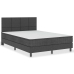 Cama box spring tela gris oscuro 140x200 cm