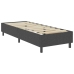 vidaXL Cama box spring tela gris oscuro 80x200 cm