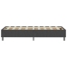 Cama box spring tela gris oscuro 90x200 cm