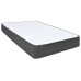 Cama box spring tela gris oscuro 160x200 cm