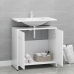 Armario de baño madera contrachapada blanco 60x33x61 cm