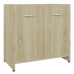 Armario de baño madera contrachapada color roble 60x33x61 cm