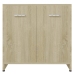 Armario de baño madera contrachapada color roble 60x33x61 cm