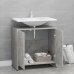 Armario de baño madera contrachapada gris hormigón 60x33x61 cm