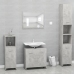 Armario de baño madera contrachapada gris hormigón 60x33x61 cm