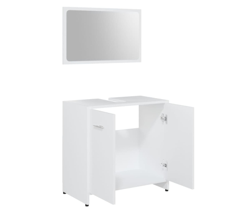 Conjunto de muebles de baño madera contrachapada blanco