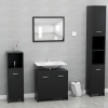 Conjunto de muebles de baño madera contrachapada negro