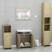 Conjunto de muebles de baño contrachapada color roble Sonoma