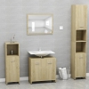 Conjunto de muebles de baño contrachapada color roble Sonoma