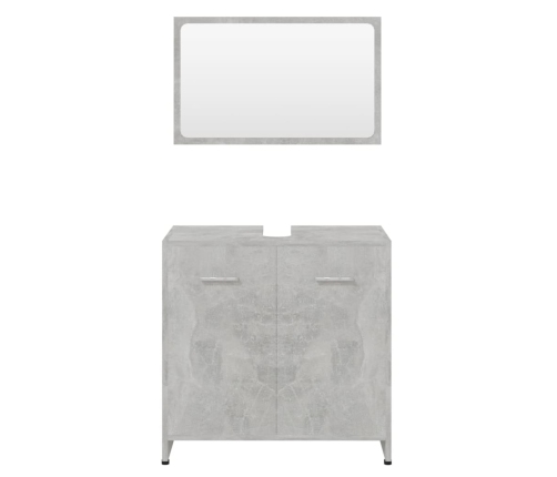 Conjunto de muebles de baño madera contrachapada gris hormigón