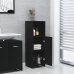 Armario de baño madera contrachapada negro 30x30x95 cm