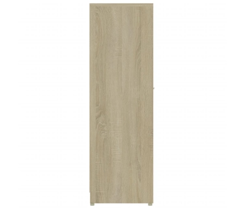 Armario de baño madera contrachapada color roble 30x30x95 cm