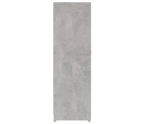 Armario de baño madera contrachapada gris hormigón 30x30x95 cm