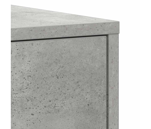 Armario baño madera contrachapada gris hormigón 30x30x183,5 cm