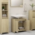 Armario de baño madera contrachapada color roble 60x33x61 cm