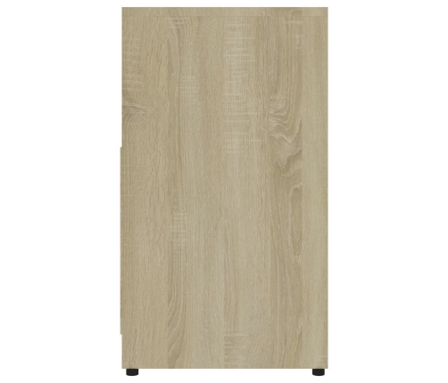 Armario de baño madera contrachapada color roble 60x33x61 cm