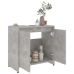 Armario de baño madera contrachapada gris hormigón 60x33x61 cm