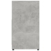 Armario de baño madera contrachapada gris hormigón 60x33x61 cm