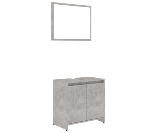 Conjunto de muebles de baño madera contrachapada gris hormigón