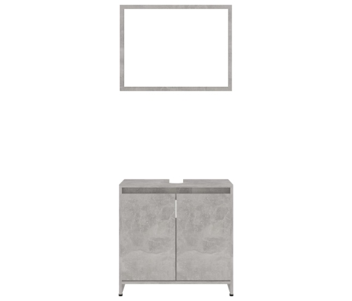 Conjunto de muebles de baño madera contrachapada gris hormigón