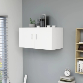 Armario de pared madera contrachapada blanco 80x39x40 cm