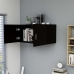 Armario de pared madera contrachapada negro 80x39x40 cm