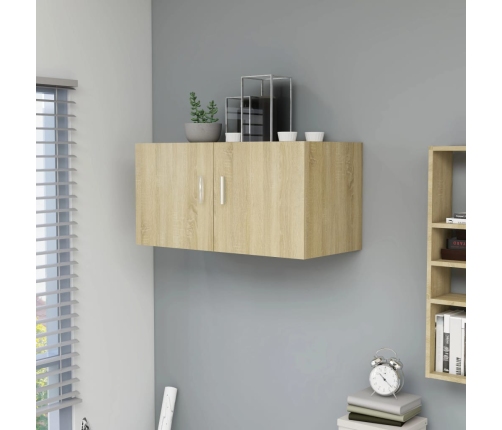 Armario de pared madera ingeniería roble Sonoma 80x39x40 cm