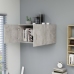 vidaXL Armario de pared madera contrachapada gris hormigón 80x39x40 cm