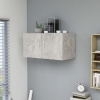 vidaXL Armario de pared madera contrachapada gris hormigón 80x39x40 cm