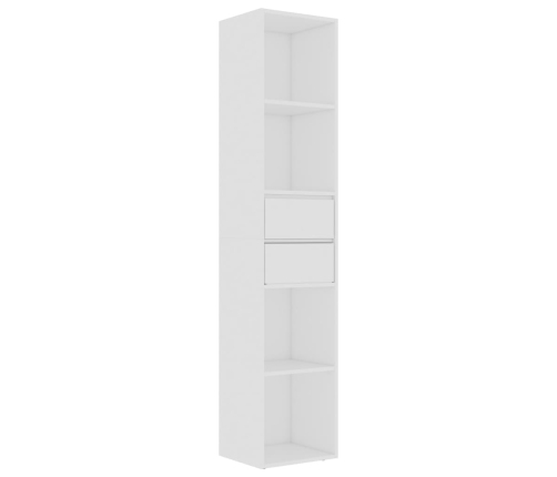 Estantería librería madera contrachapada blanco 36x30x171 cm