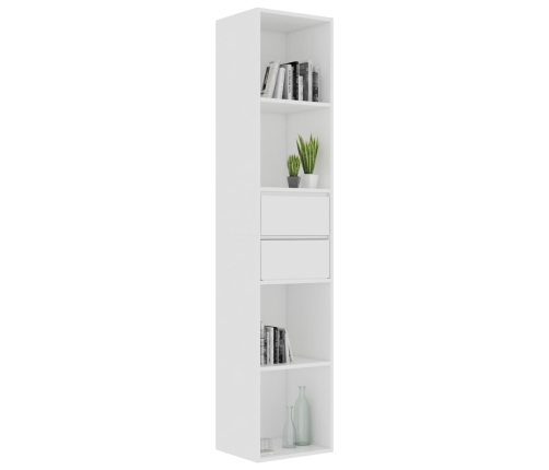 Estantería librería madera contrachapada blanco 36x30x171 cm